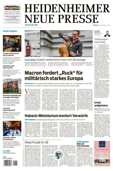 Heidenheimer Neue Presse - 26 Apr. 2024