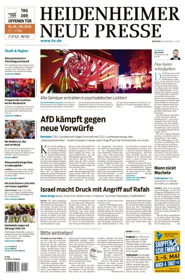 Heidenheimer Neue Presse - 29 四月 2024