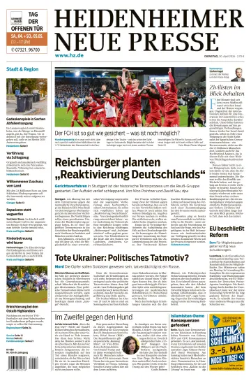 Heidenheimer Neue Presse - 30 avr. 2024