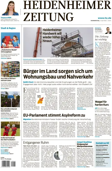 Heidenheimer Zeitung - 11 Nis 2024