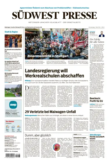 Südwest Presse - Metzinger Uracher Volksblatt - Der Ermstalbote - 2 Bealtaine 2024