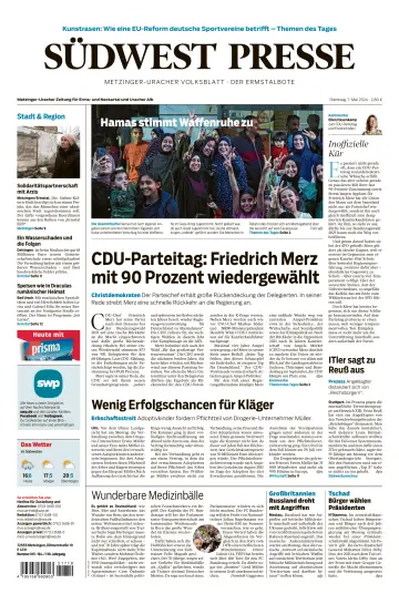 Südwest Presse - Metzinger Uracher Volksblatt - Der Ermstalbote - 7 Bealtaine 2024