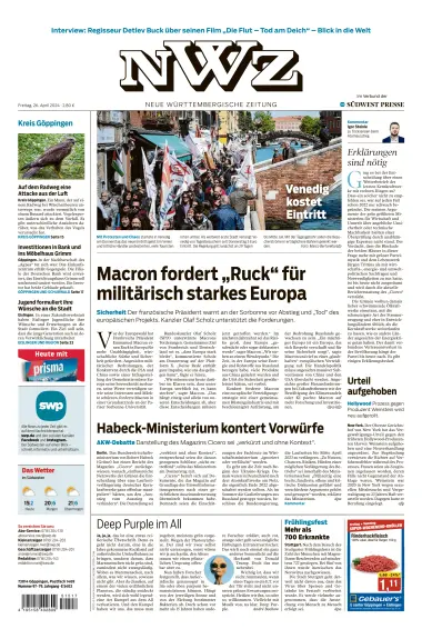 NWZ – Neue Württembergische Zeitung - 26 Apr. 2024