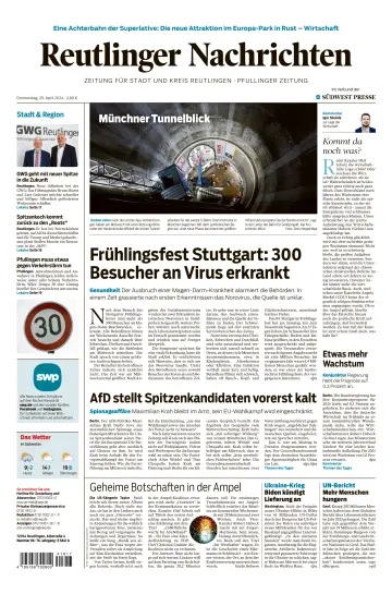 Reutlinger Nachrichten - 25 四月 2024