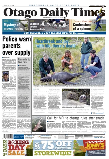 Otago Daily Times - 28 Dec 2023