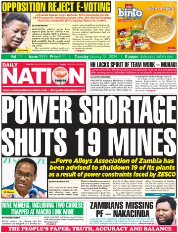 Daily Nation Newspaper - 23 Jan 2024