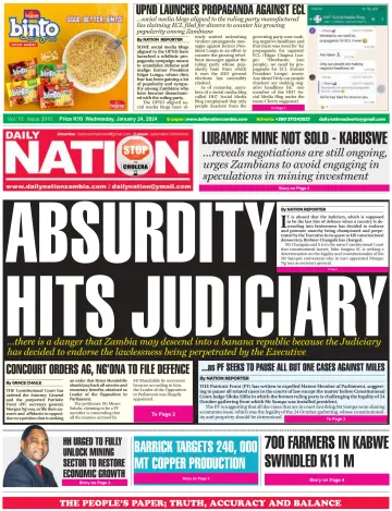 Daily Nation Newspaper - 24 Jan 2024