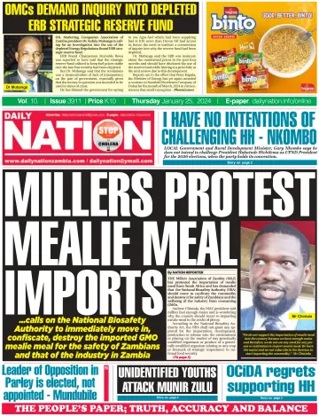 Daily Nation Newspaper - 25 Jan 2024