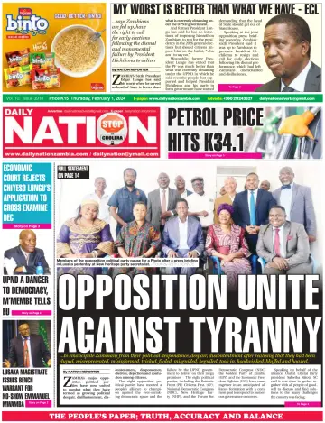 Daily Nation Newspaper - 1 Feb 2024