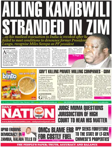 Daily Nation Newspaper - 2 Feb 2024