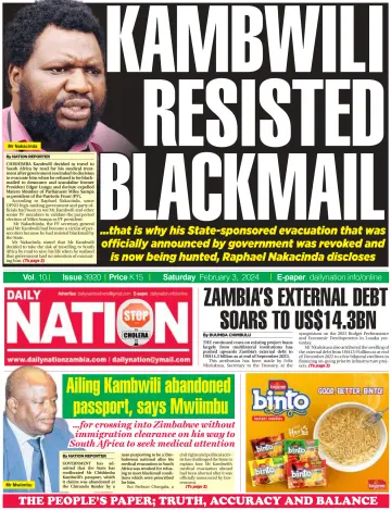 Daily Nation Newspaper - 3 Feb 2024