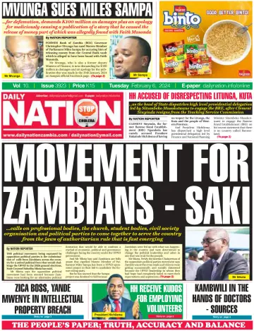 Daily Nation Newspaper - 6 Feb 2024