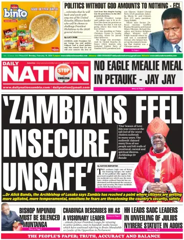 Daily Nation Newspaper - 19 Feb 2024