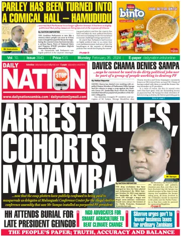 Daily Nation Newspaper - 26 Feb 2024