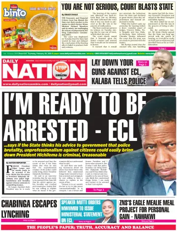 Daily Nation Newspaper - 29 Feb 2024