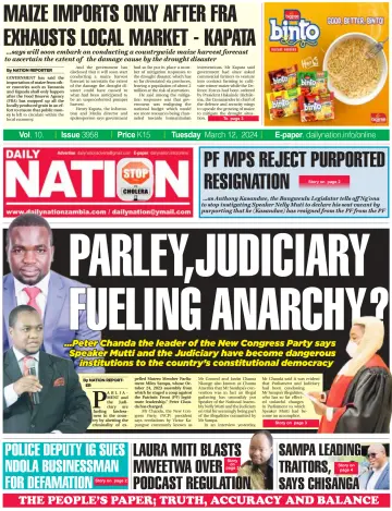 Daily Nation Newspaper - 12 Mar 2024