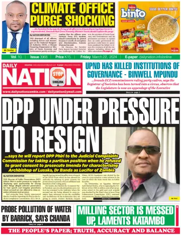 Daily Nation Newspaper - 22 Mar 2024