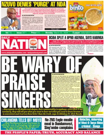 Daily Nation Newspaper - 25 Mar 2024