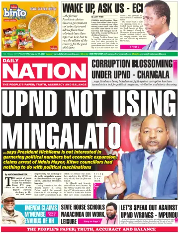 Daily Nation Newspaper - 01 Apr. 2024