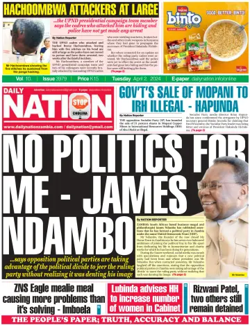 Daily Nation Newspaper - 2 Aib 2024