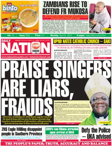 Daily Nation Newspaper - 8 Apr 2024