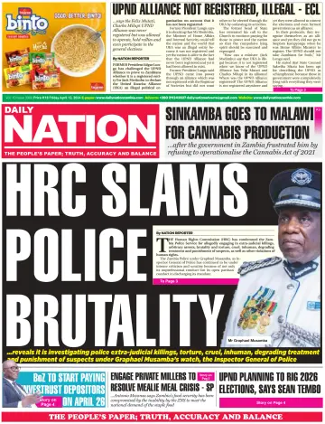 Daily Nation Newspaper - 12 Apr 2024