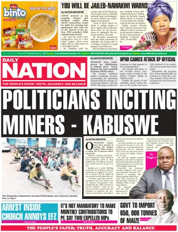 Daily Nation Newspaper - 23 Apr 2024