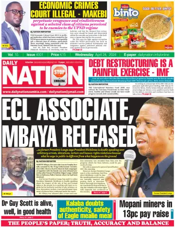 Daily Nation Newspaper - 24 Apr 2024