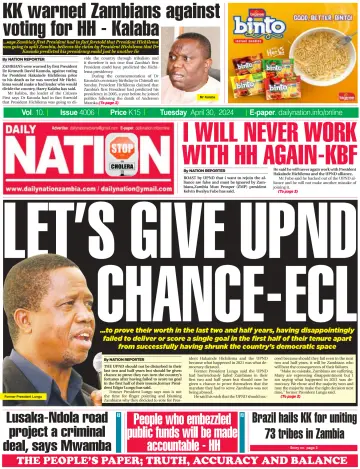 Daily Nation Newspaper - 30 abr. 2024