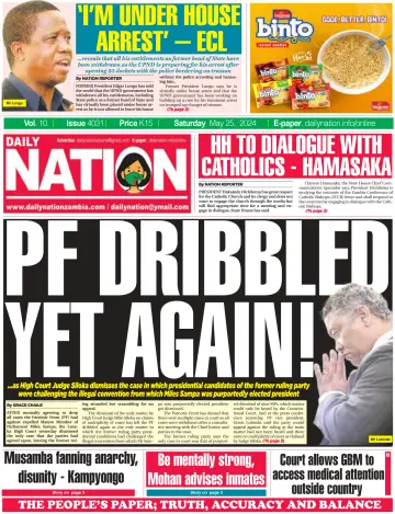 Daily Nation Newspaper - 25 Ma 2024