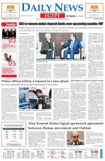 The Daily News Egypt - 19 Jun 2017