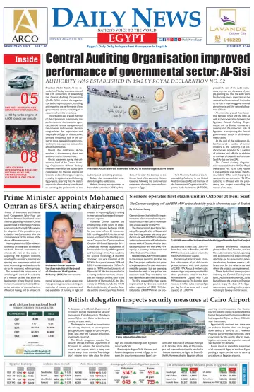 The Daily News Egypt - 22 Aug 2017