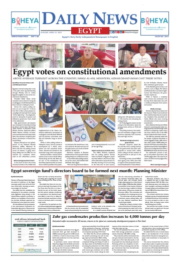 The Daily News Egypt - 21 Apr 2019