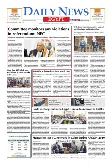 The Daily News Egypt - 22 Apr 2019