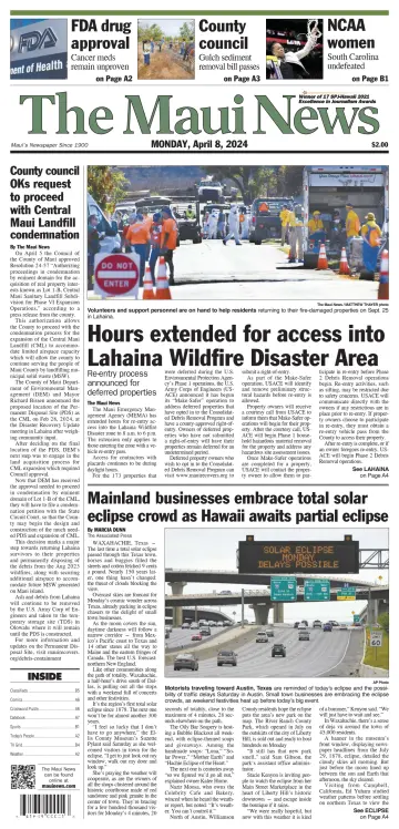 The Maui News - 08 4월 2024