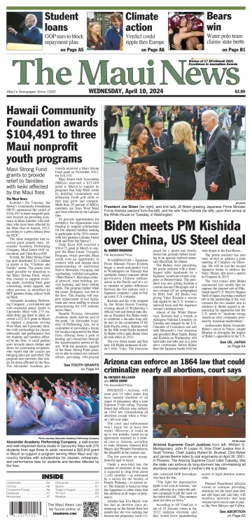 The Maui News - 10 四月 2024
