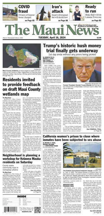 The Maui News - 16 四月 2024