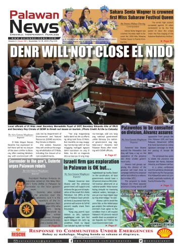 Palawan News - 18 十一月 2018