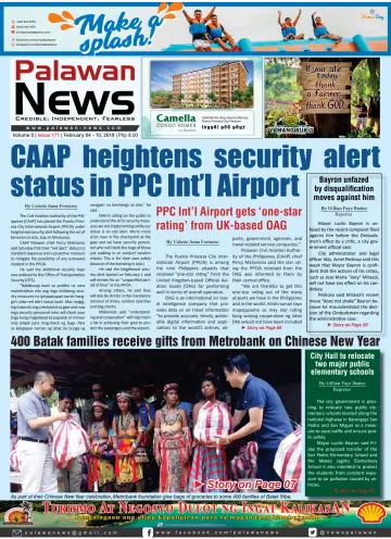 Palawan News - 10 二月 2019