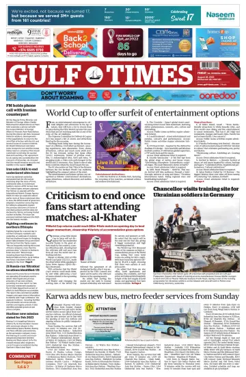 Gulf Times - 26 Aug 2022