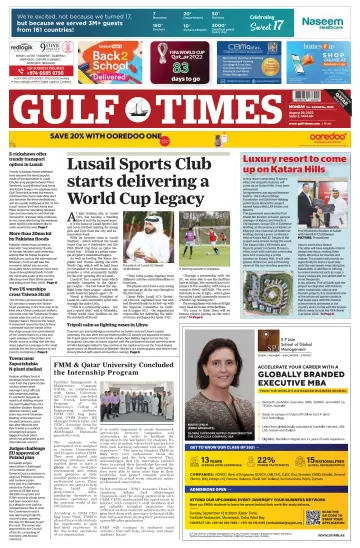 Gulf Times - 29 Aug 2022