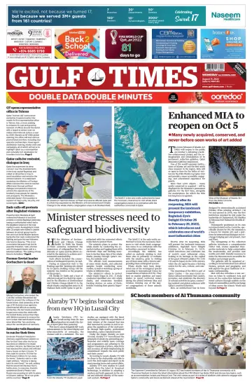 Gulf Times - 31 Aug 2022
