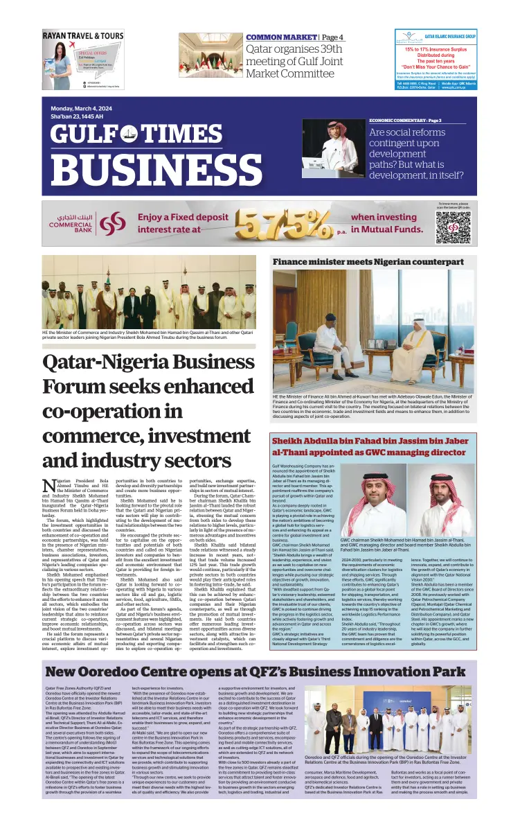 Gulf Times Business