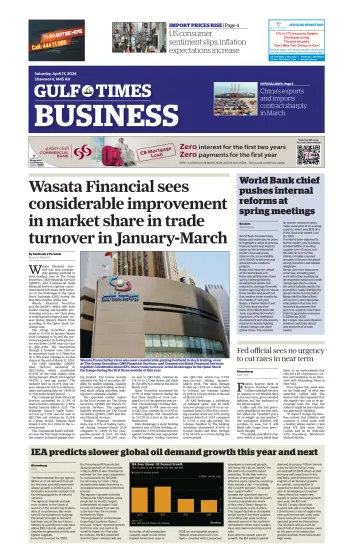 Gulf Times Business - 13 апр. 2024
