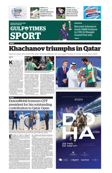 Gulf Times Sport - 25 Feb 2024