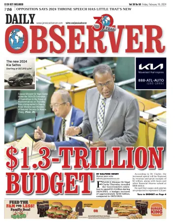 Daily Observer (Jamaica) - 16 Feb 2024