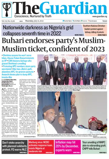 The Guardian (Nigeria) - 21 lug 2022