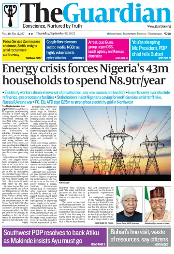 The Guardian (Nigeria) - 15 Sep 2022