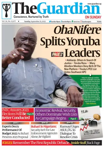 The Guardian (Nigeria) - 25 Sep 2022