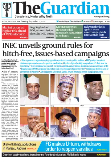 The Guardian (Nigeria) - 27 Sep 2022